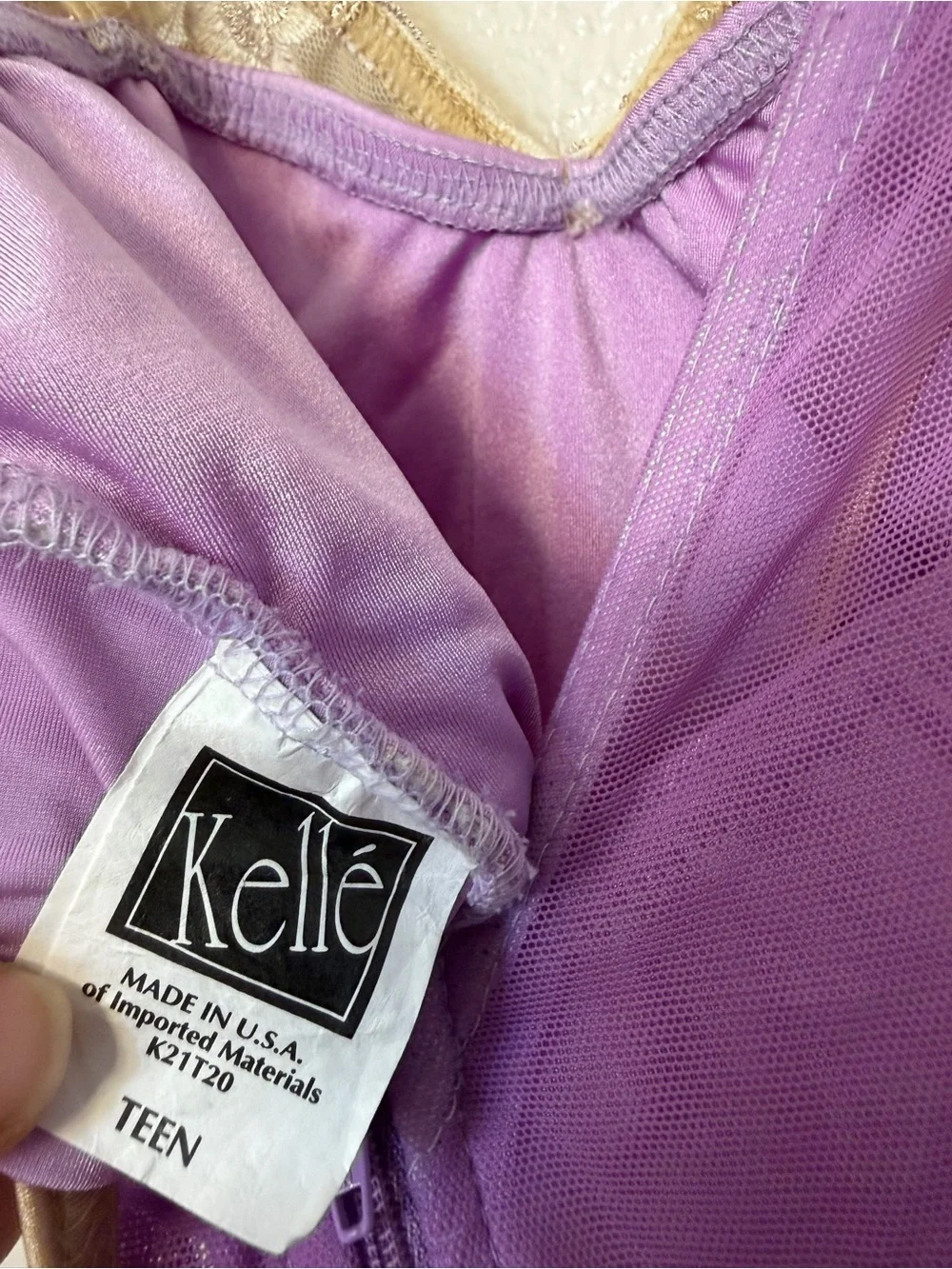 Kelle dance lyrical costume purple lavender lace Bloom Born Again teen SA-Small